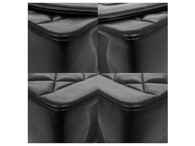 Borsa a tracolla Chanel Diana 25 Medium in agnello Nero - vista 4