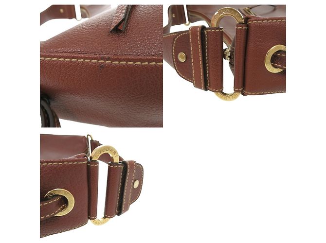 Bulgari Borsa a tracolla in pelle marrone Bvlgari - vista 8
