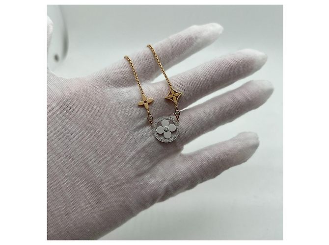Collana Louis Vuitton Idylle Blossom Diamond Argento D'oro - vista 5