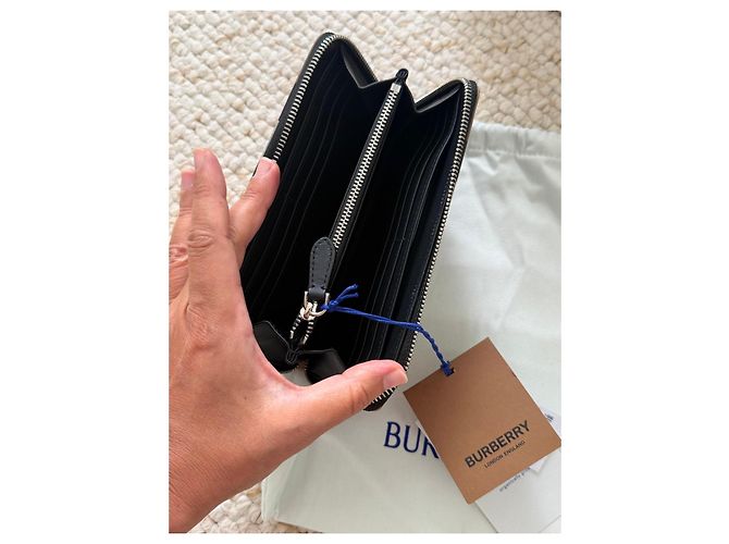 Burberry Check Canvas Zipped Wallet - view 4