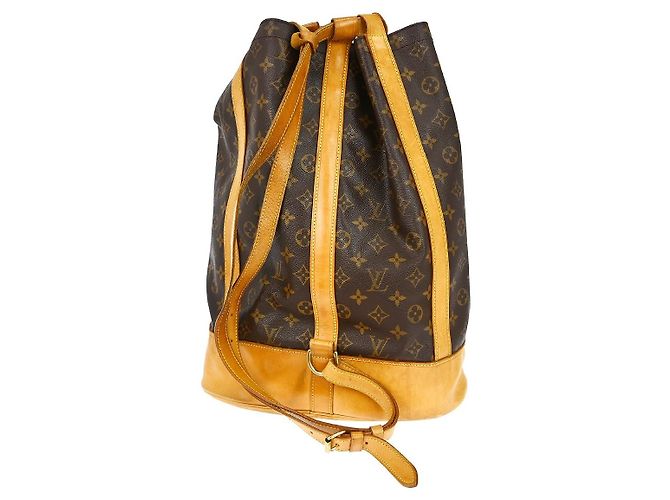Zaino Louis Vuitton Randonnee Monogram Canvas GM Marrone - vista 2