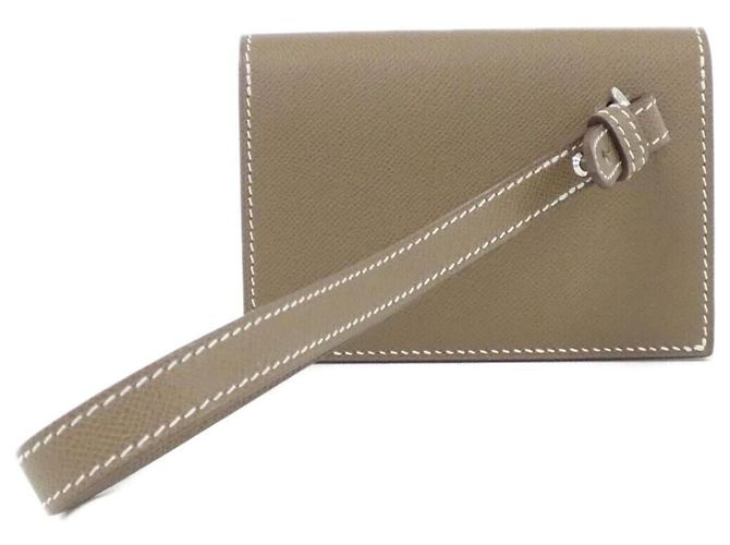 Hermès Hermes Kelly Pocket Slim Wallet Taupe - Ansicht 2