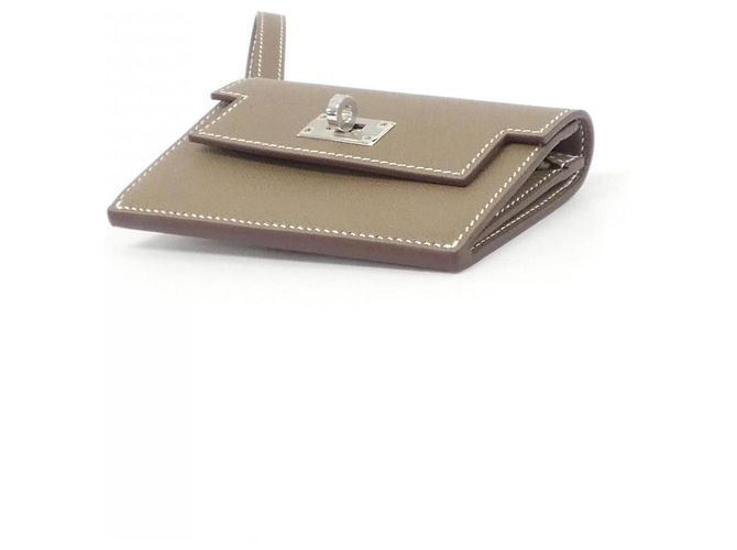 Hermès Hermes Kelly Pocket Slim Wallet Taupe - Ansicht 3