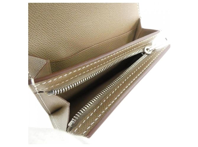 Hermès Hermes Kelly Pocket Slim Wallet Taupe - Ansicht 6