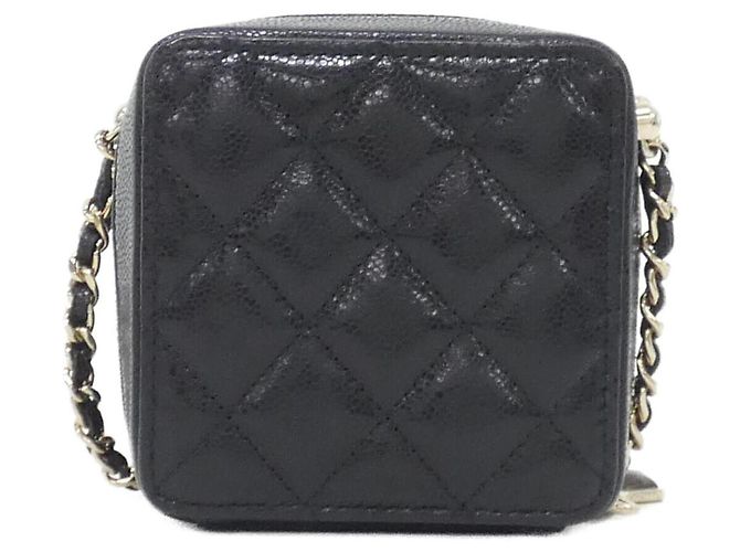 Borsa Chanel AP2852 in pelle di vitello granulata Nero - vista 2
