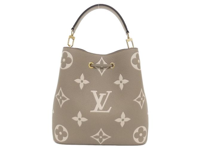 Néonoé Borsa a tracolla Louis Vuitton Bicolor Monogram Empreinte Neo Noe MM Multicolore Grigio Crudo - vista 2