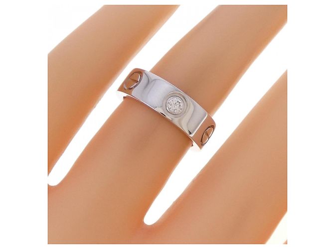 Cartier Love Ring mit halbem Diamanten - Ansicht 4