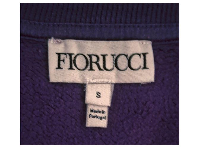Autre Marque Fiorucci Purple 'Ciao' Varsity Sweatshirt Yellow - view 2