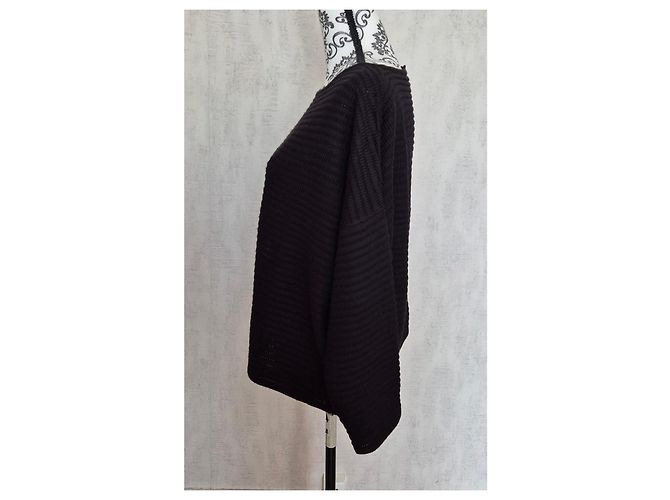 Autre Marque Pull en maille Karl Marc John Elma - Noir - vue 2