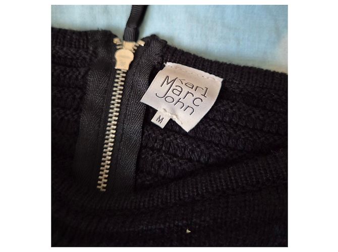 Autre Marque Pull en maille Karl Marc John Elma - Noir - vue 5
