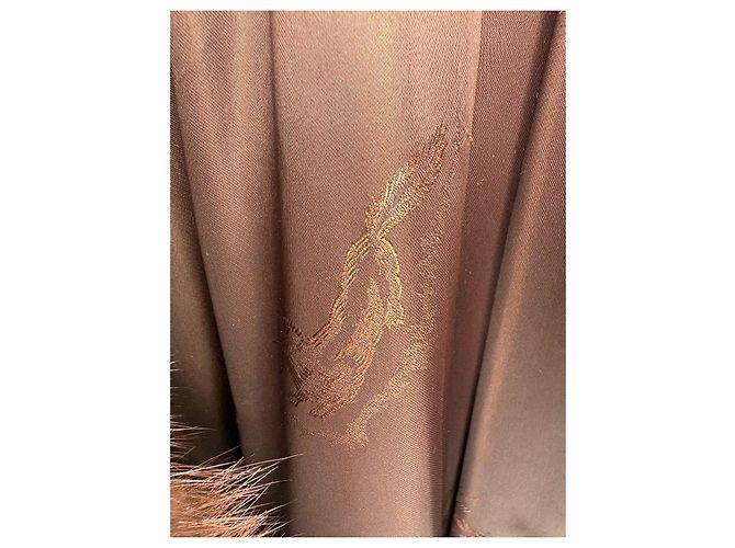 Autre Marque Abrigo de piel de visón marrón Castaño - vista 5