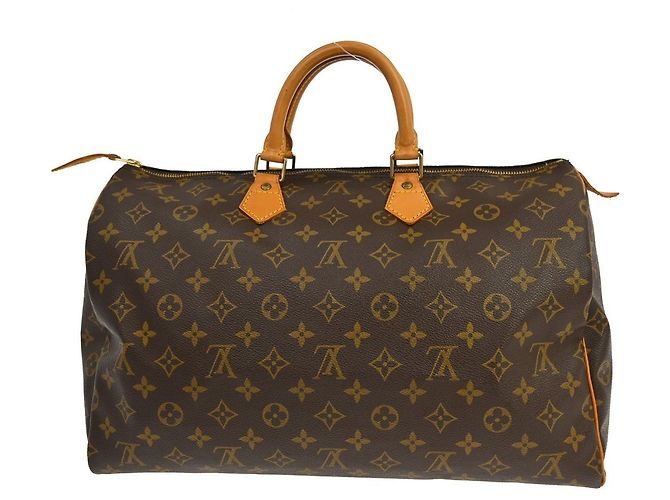Borsa Louis Vuitton Speedy Monogram Canvas 40 Marrone - vista 2