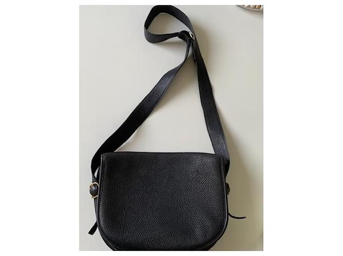 Balle de Golf Hermès Borsa Golf Ball Pelle Nera Nero - vista 2