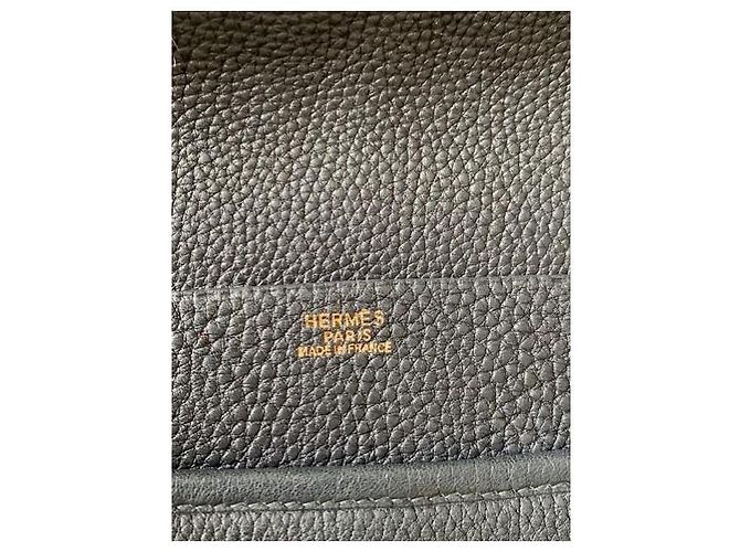 Balle de Golf Hermès Borsa Golf Ball Pelle Nera Nero - vista 4