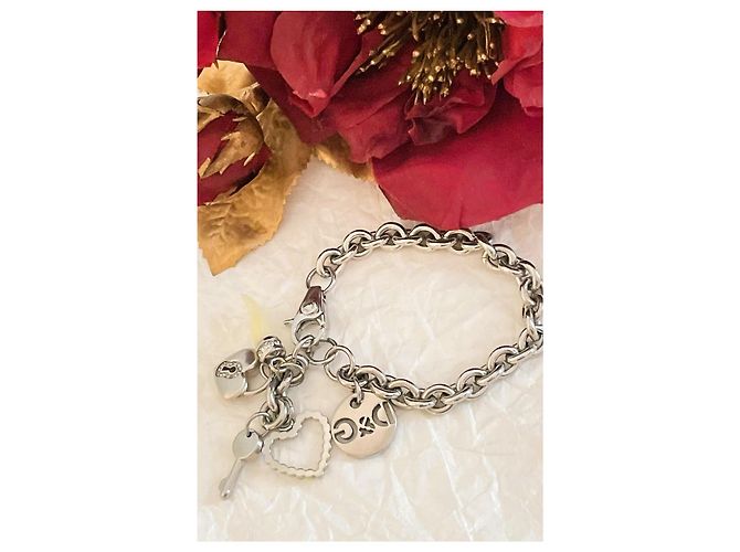 Dolce & Gabbana Bracciale con Charms 'I Love D&G' Argento - vista 12