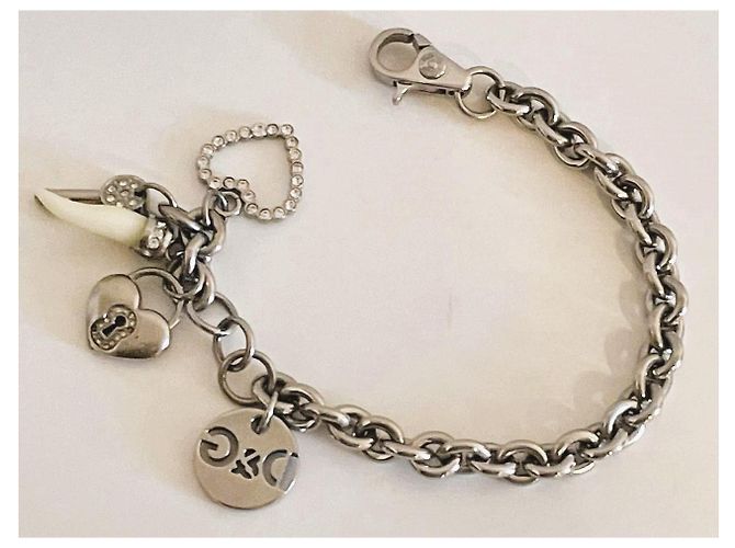 Dolce & Gabbana Bracciale con Charms 'I Love D&G' Argento - vista 13
