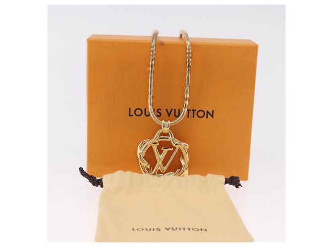 Collana Garden LOUIS VUITTON in metallo Gold Tone M68937 LV Auth 183122SAM - vista 12