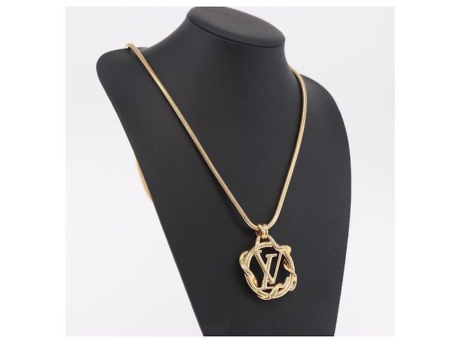 Collana Garden LOUIS VUITTON in metallo Gold Tone M68937 LV Auth 183122SAM - vista 16