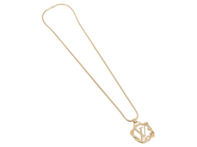 Collana Garden LOUIS VUITTON in metallo Gold Tone M68937 LV Auth 183122SAM - vista 2