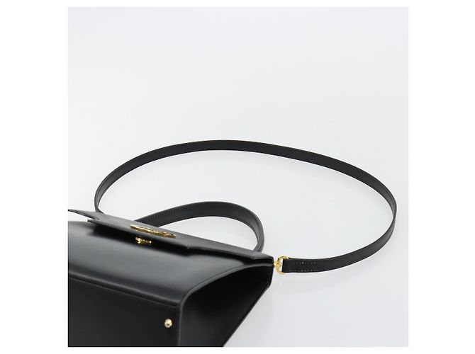 Céline Borsa CELINE in pelle 2way Nera Oro Auth 183194SAV Nero D'oro - vista 10