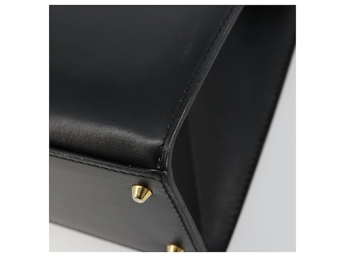 Céline Borsa CELINE in pelle 2way Nera Oro Auth 183194SAV Nero D'oro - vista 14
