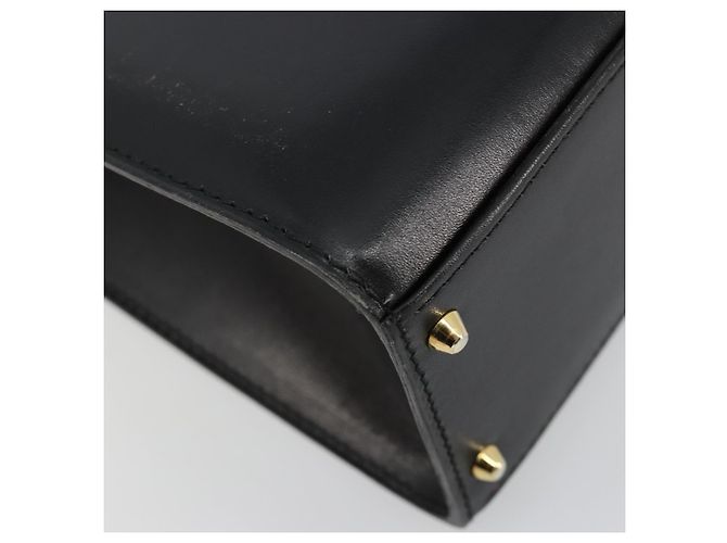 Céline Borsa CELINE in pelle 2way Nera Oro Auth 183194SAV Nero D'oro - vista 15