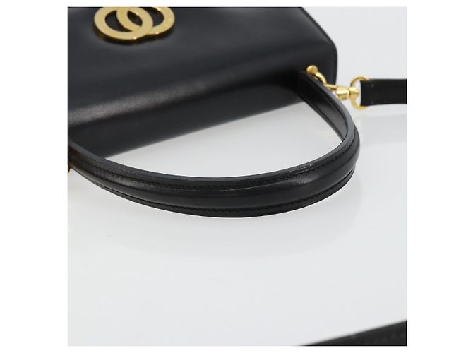 Céline Borsa CELINE in pelle 2way Nera Oro Auth 183194SAV Nero D'oro - vista 7