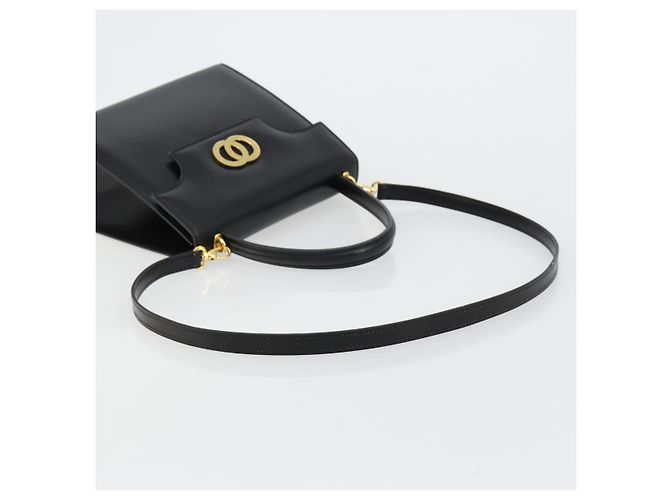 Céline Borsa CELINE in pelle 2way Nera Oro Auth 183194SAV Nero D'oro - vista 9