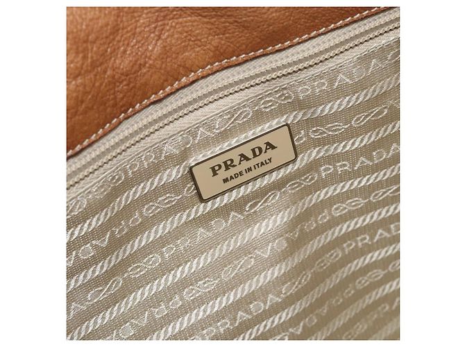 Borsa Tote PRADA in pelle e nylon rosa argento Auth 183896V - vista 18