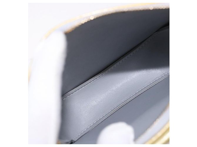 LOUIS VUITTON Monogram Vernis Motto Accessory Pouch Gris M91030 LV Auth gh2037 - vista 11