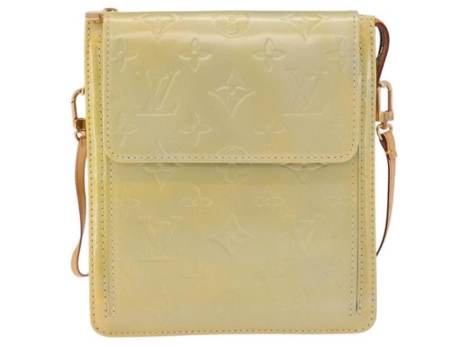 LOUIS VUITTON Monogram Vernis Motto Accessory Pouch Gris M91030 LV Auth gh2037 - vista 13