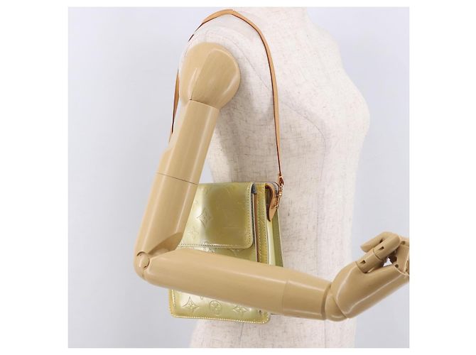 LOUIS VUITTON Monogram Vernis Motto Accessory Pouch Gris M91030 LV Auth gh2037 - vista 22