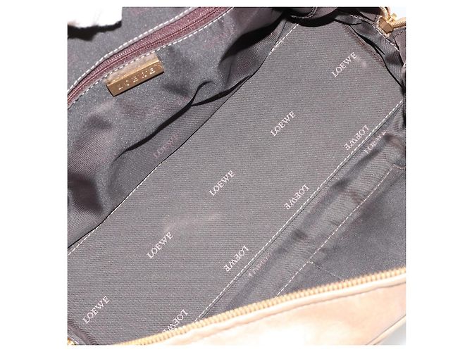 Borsa a mano LOEWE Amazona 28 in pelle nappa Gold Auth ka4571A D'oro - vista 11