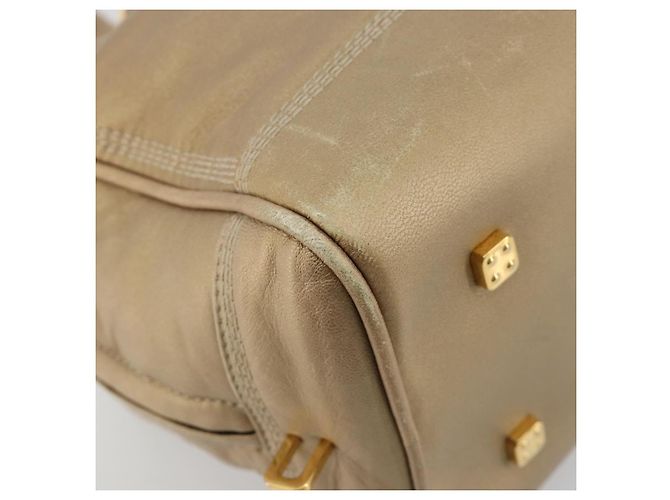 Borsa a mano LOEWE Amazona 28 in pelle nappa Gold Auth ka4571A D'oro - vista 14