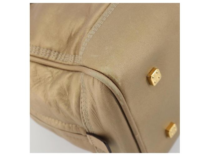 Borsa a mano LOEWE Amazona 28 in pelle nappa Gold Auth ka4571A D'oro - vista 16
