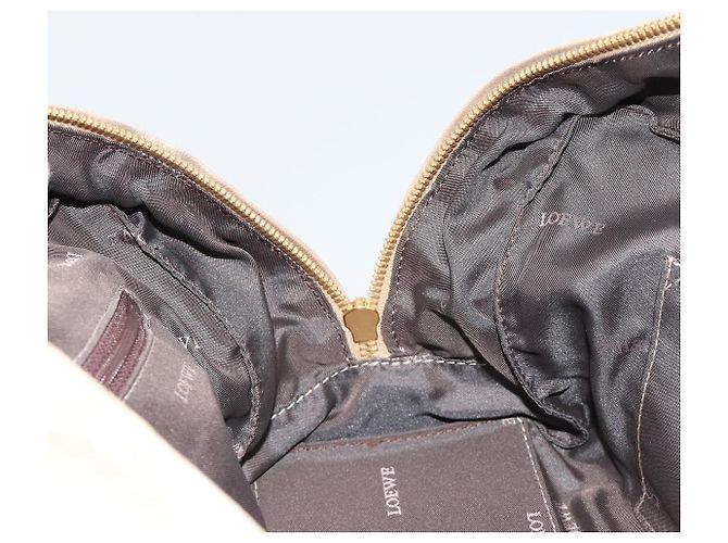 Borsa a mano LOEWE Amazona 28 in pelle nappa Gold Auth ka4571A D'oro - vista 20