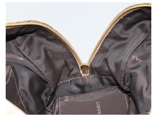 Borsa a mano LOEWE Amazona 28 in pelle nappa Gold Auth ka4571A D'oro - vista 21