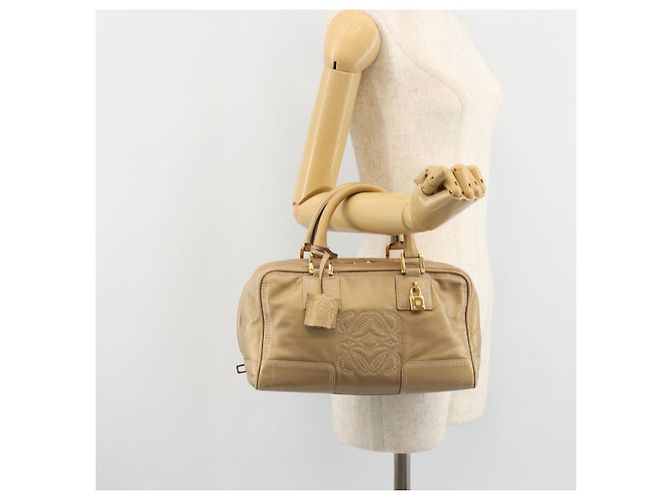 Borsa a mano LOEWE Amazona 28 in pelle nappa Gold Auth ka4571A D'oro - vista 24