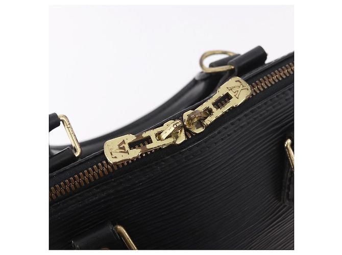 LOUIS VUITTON Epi Alma Handtasche Noir Black M52142 LV Auth 184331A Schwarz - Ansicht 10