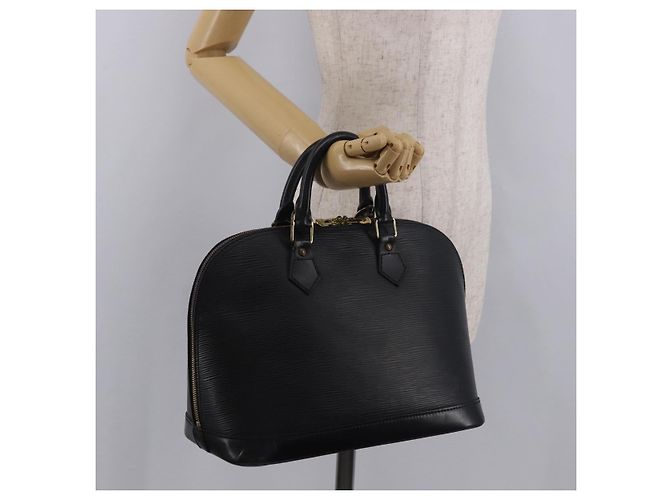 LOUIS VUITTON Epi Alma Handtasche Noir Black M52142 LV Auth 184331A Schwarz - Ansicht 20