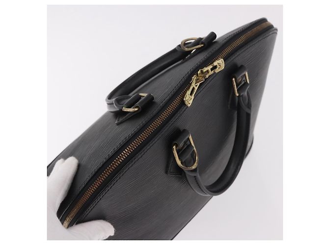 LOUIS VUITTON Epi Alma Handtasche Noir Black M52142 LV Auth 184331A Schwarz - Ansicht 6