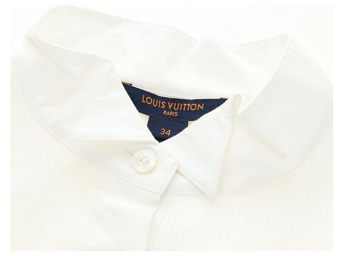 Camisa de manga larga LOUIS VUITTON algodón 34 Blanco LV Auth 182326M - vista 12