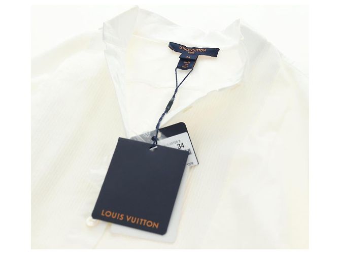 Camisa de manga larga LOUIS VUITTON algodón 34 Blanco LV Auth 182326M - vista 13