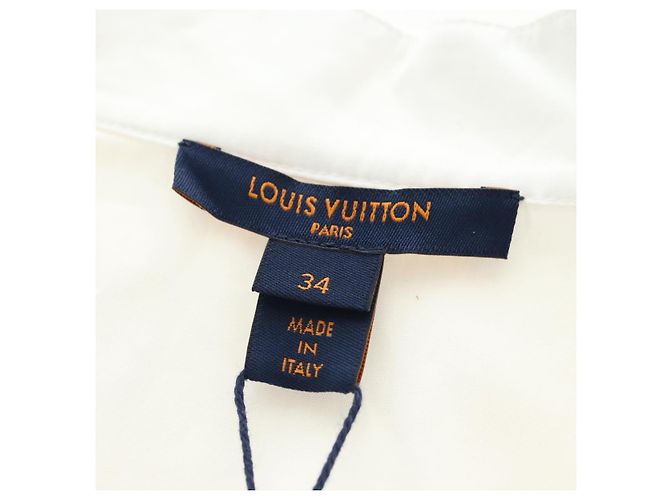 Camisa de manga larga LOUIS VUITTON algodón 34 Blanco LV Auth 182326M - vista 14