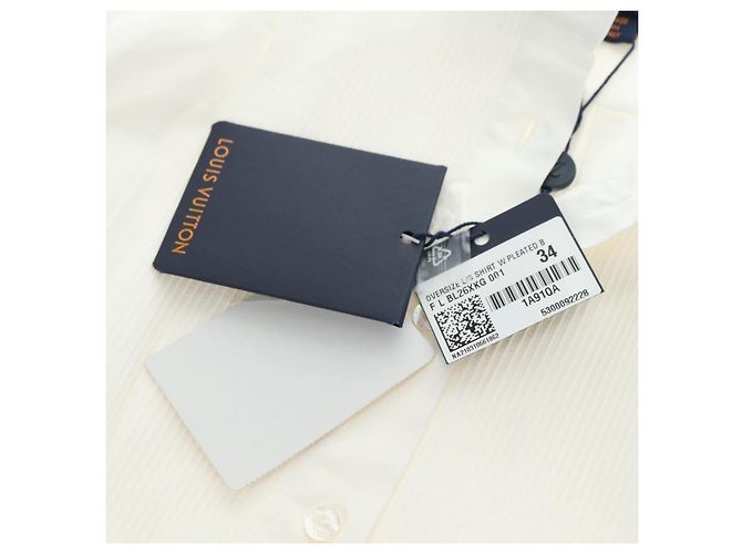 Camisa de manga larga LOUIS VUITTON algodón 34 Blanco LV Auth 182326M - vista 15
