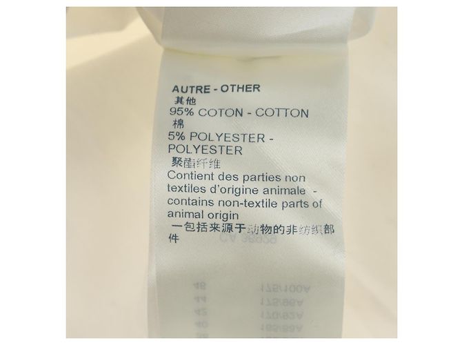 Camisa de manga larga LOUIS VUITTON algodón 34 Blanco LV Auth 182326M - vista 18