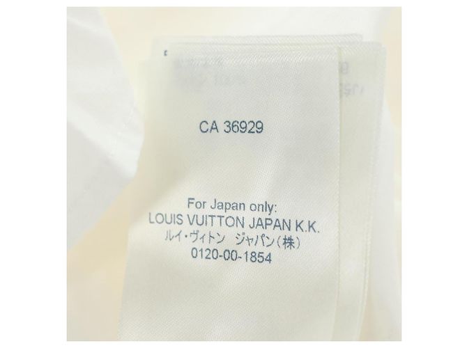Camisa de manga larga LOUIS VUITTON algodón 34 Blanco LV Auth 182326M - vista 21