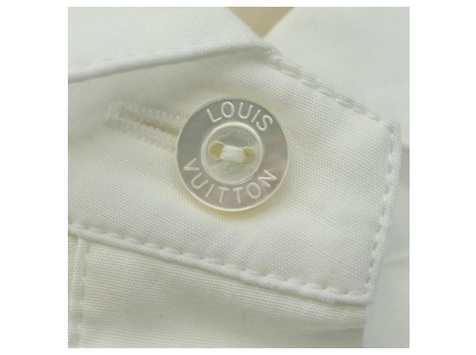 Camisa de manga larga LOUIS VUITTON algodón 34 Blanco LV Auth 182326M - vista 8