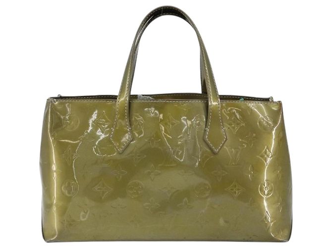 LOUIS VUITTON Borsa Monogram Vernis Wilshire PM Gris Art Deco M91627 Auth gh2096 Grigio - vista 2