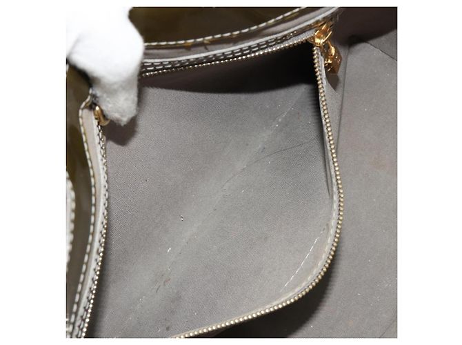 LOUIS VUITTON Borsa Monogram Vernis Wilshire PM Gris Art Deco M91627 Auth gh2096 Grigio - vista 21